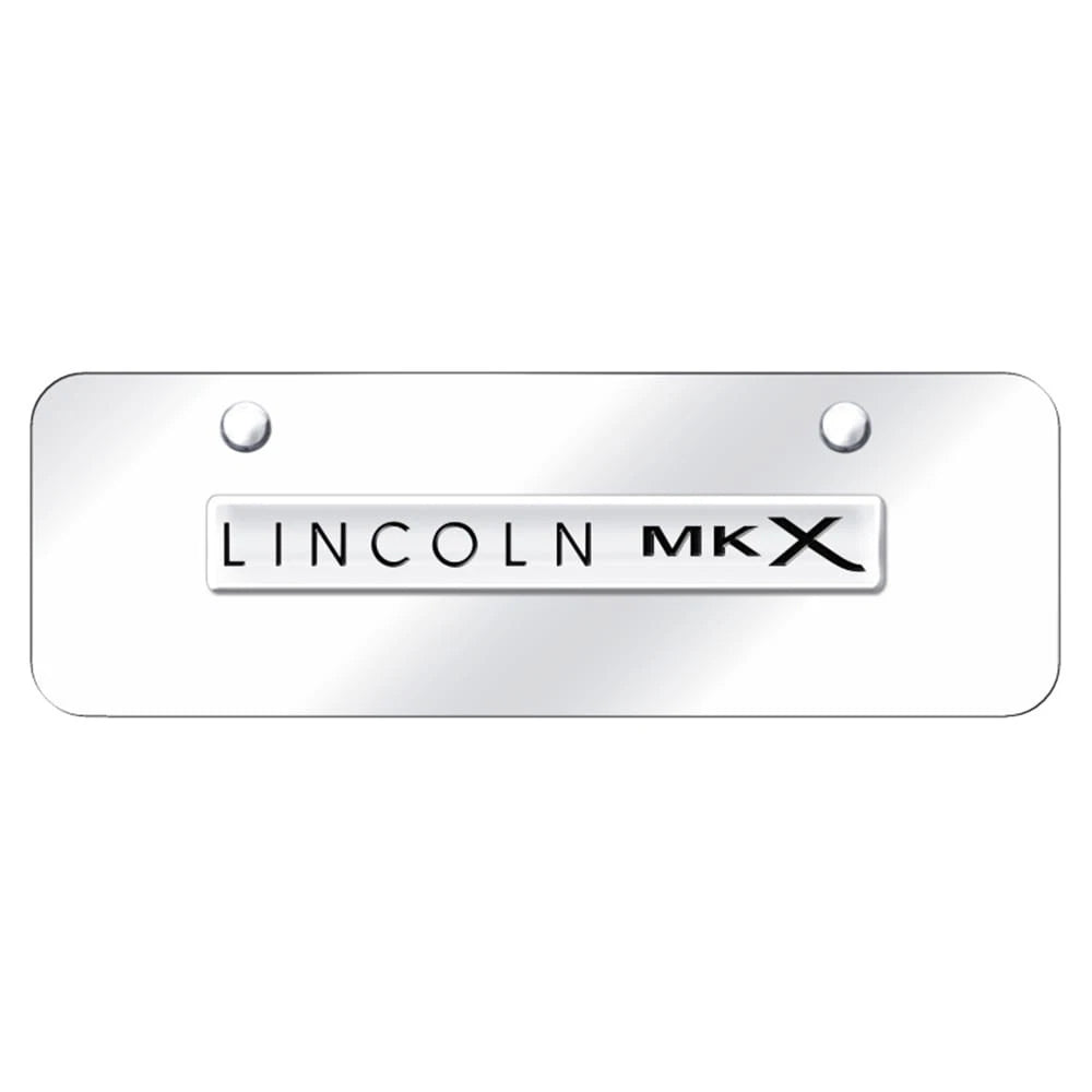 Chrome Name on Chrome Mini License Plate - Officially Licensed for Lincoln MKX