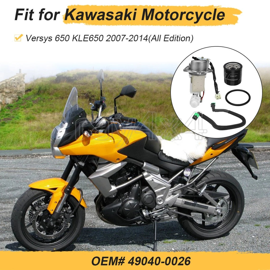 Fuel Pump & Hose & Oil Filter for Kawasaki Versys 650 KLE650 (2007–2014)