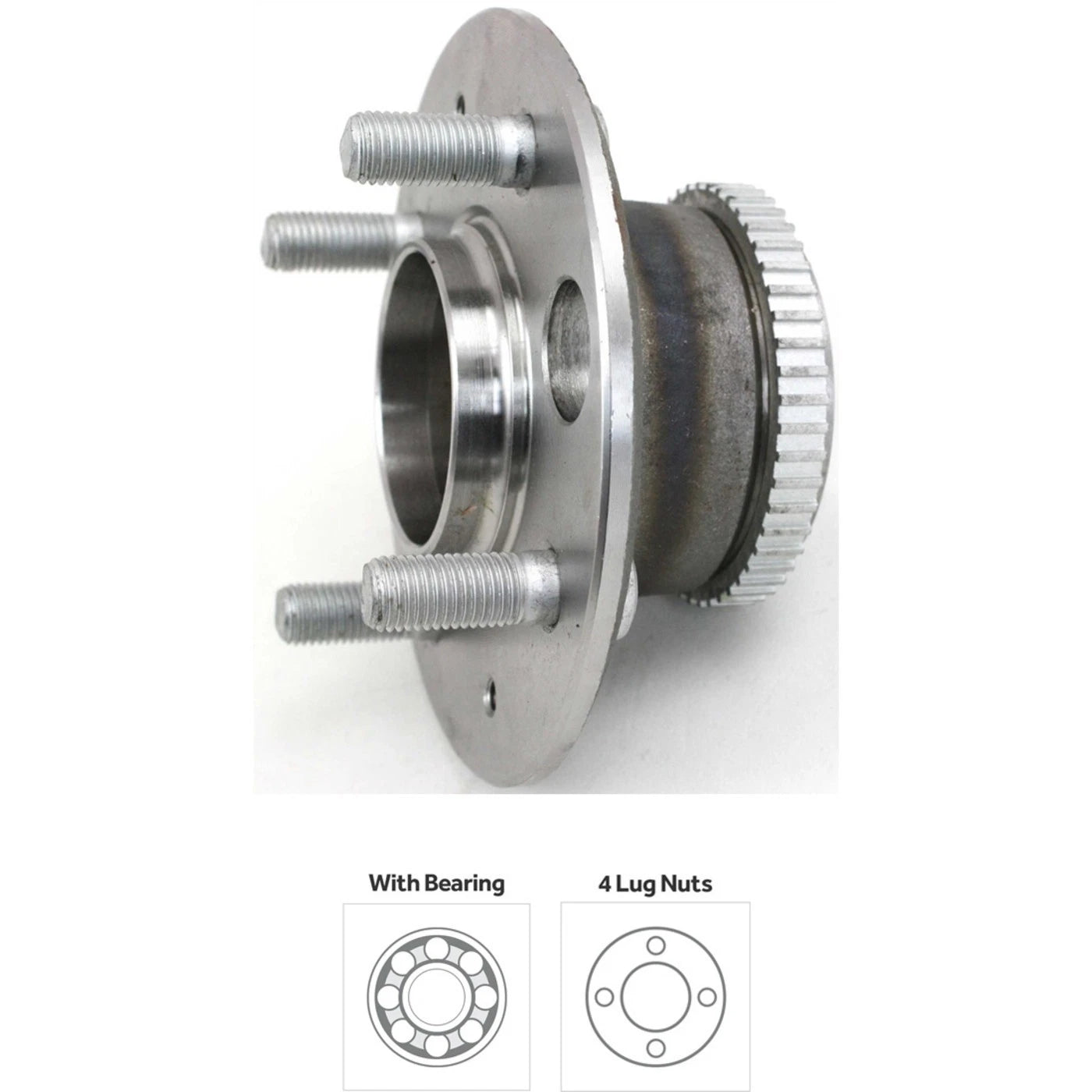 Wheel Hubs for Honda Civic (1992–2000) Front & Rear 4 Lug with Bearing