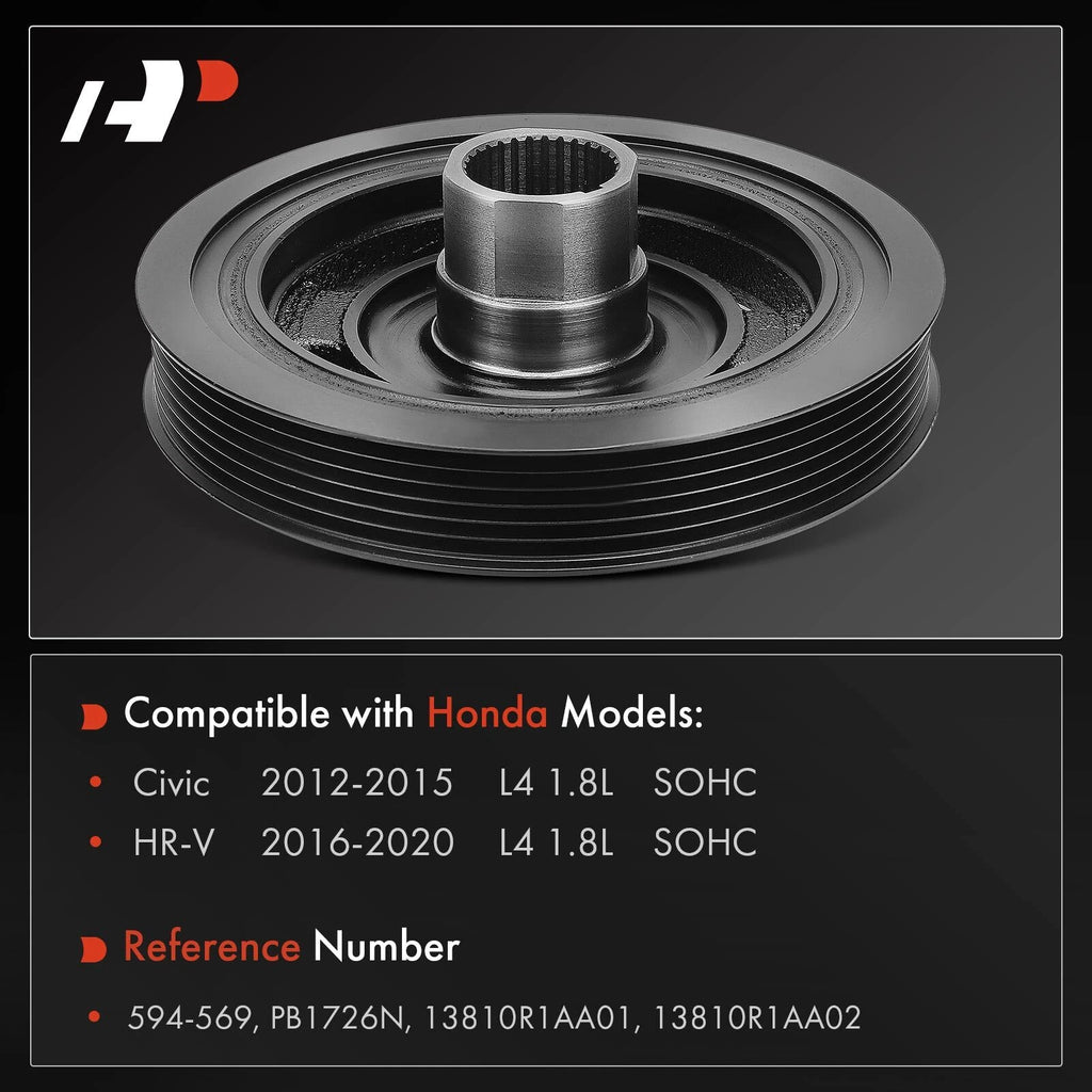 Harmonic Balancer for Honda Civic HR-V (2012-2022) 1.8L