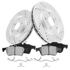 Front & Rear Drilled Rotors Brake Pads Kit for Mazda 3 (2005–2013)