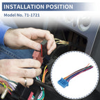 Set of 2 Car Stereo CD Player Wiring Harness 71-1721 for Acura CL (1999–2003)