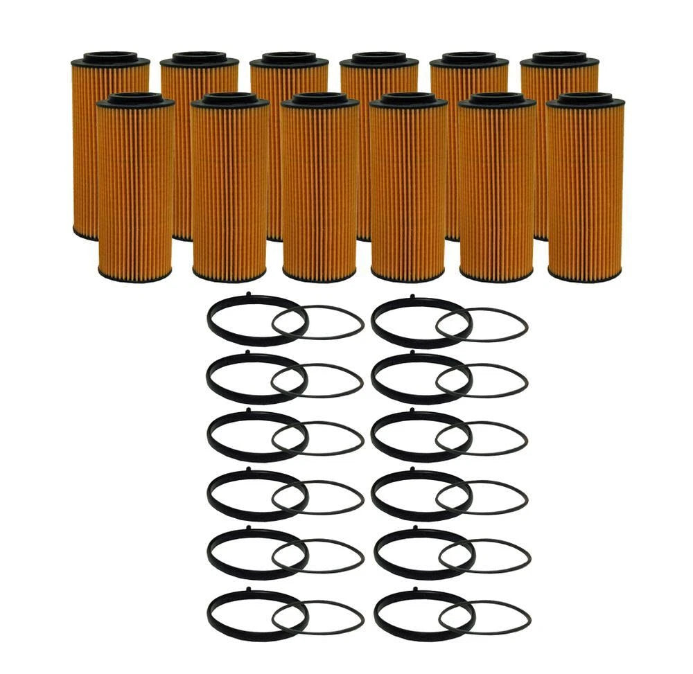Set of 12 Wix 57204 Engine Oil Filters for (Metal Free)