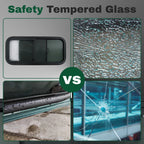 Trim Ring and Screen for RV Window Replacement 30" x 14" Horizontal Slider