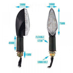 4X Black LED Turn Signal Light Indicators for Ducati Monster (620–1100)