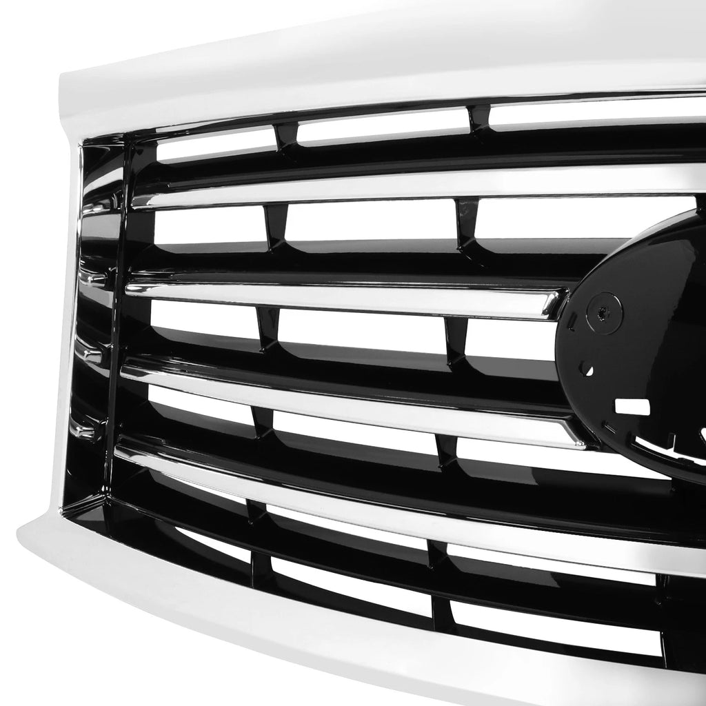 Front Bumper Grille for Infiniti JX35 QX60 (2013–2015) - Horizontal Slats, Badge Slot
