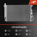 A/C Condenser with Bracket & Receiver Drier for Chevy Equinox (2008-2009)