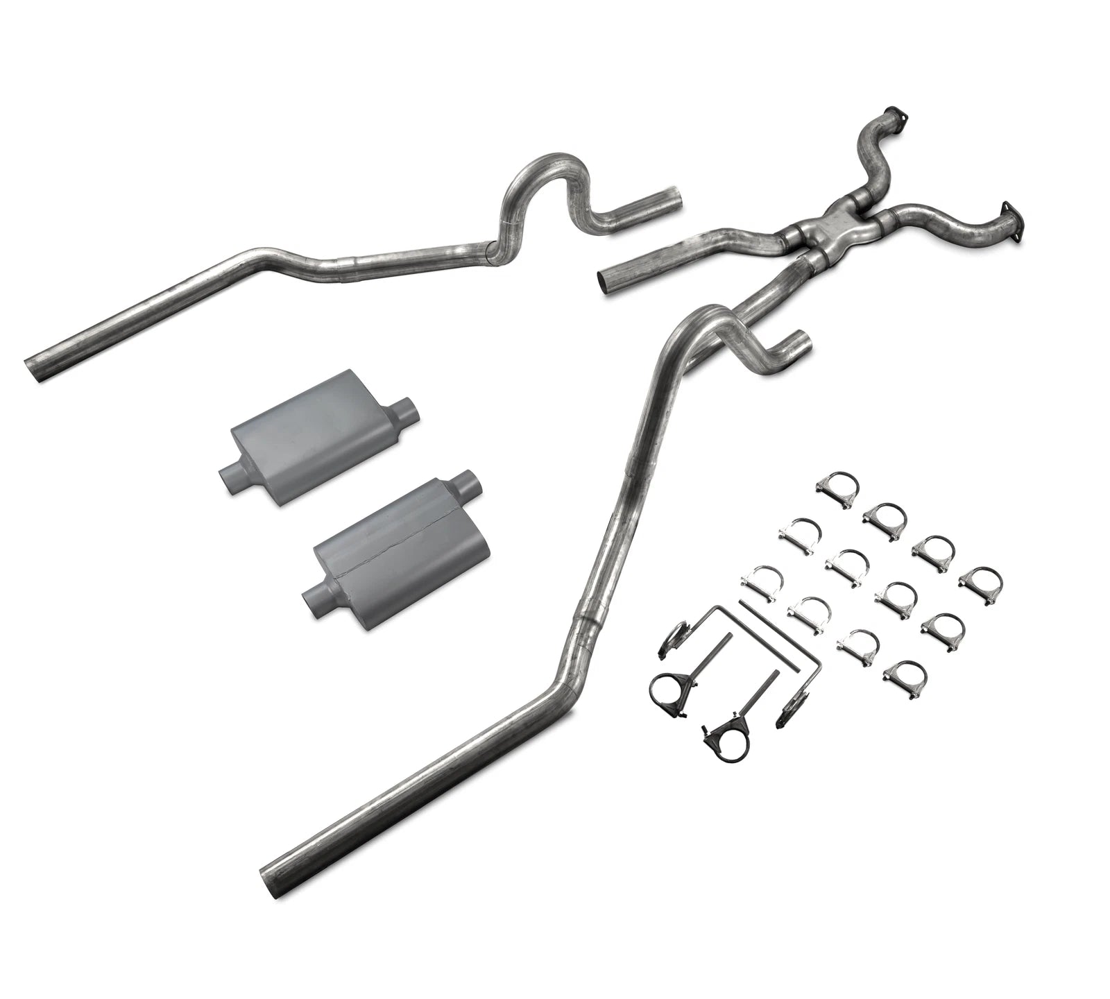 2.5" Dual Exhaust Kit for Ford Crown Victoria P71 (2004–2011) Full Boar Mufflers