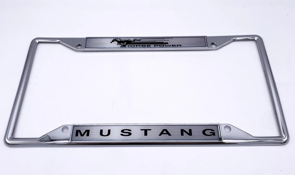 License Plate Frame Chrome for Ford Mustang (2015–2023)