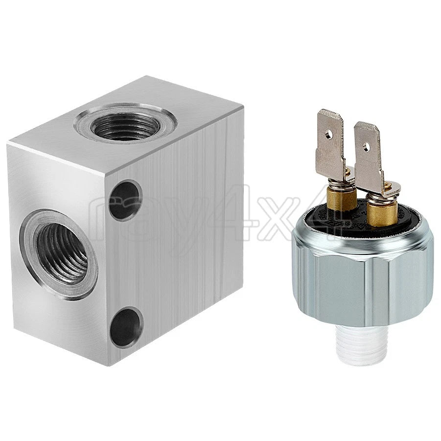 Brake Cross Fitting & Stoplight Pressure Switch for Polaris RZR 800 (2008–2009)