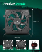 Radiator Cooling Fan Assembly for Jeep Liberty (2002–2004) 620520