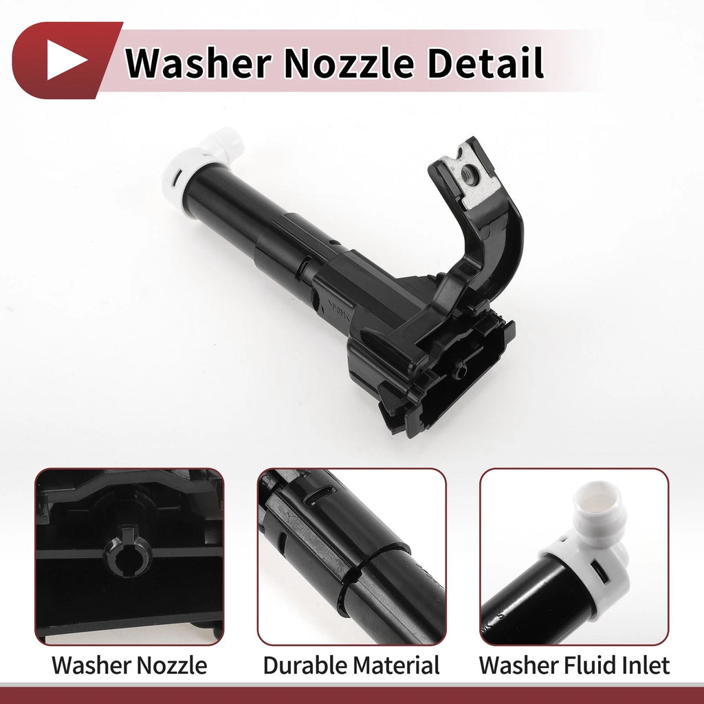 Front Passenger Side Headlight Washer Nozzle for Lexus LX570 (2008–2021) No. 8520760070