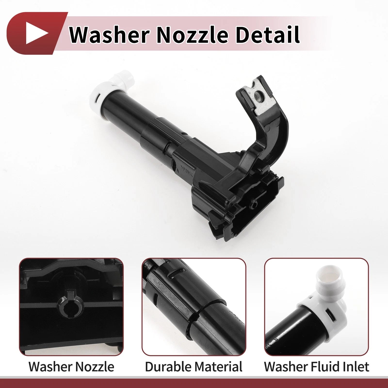Front Passenger Side Headlight Washer Nozzle for Lexus LX570 (2008–2021) No. 8520760070
