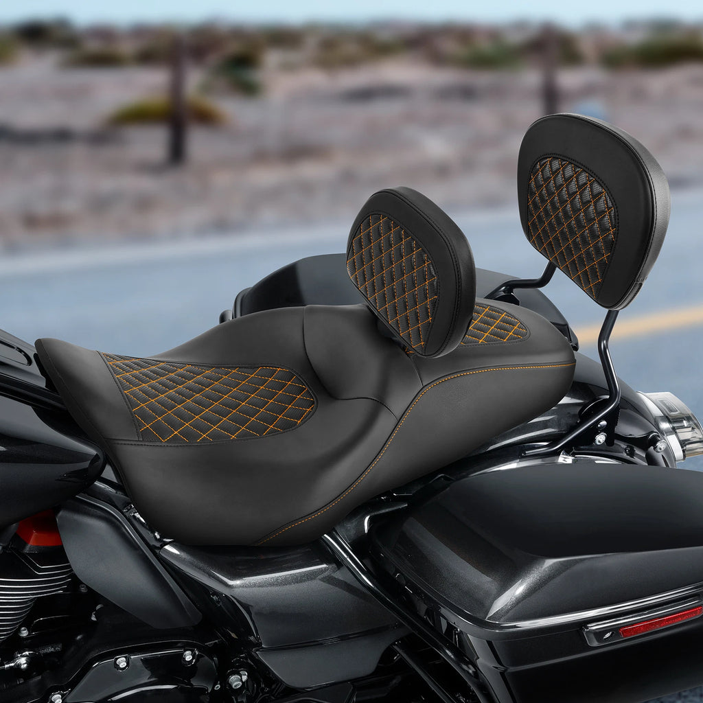 Seat Pad Backrest for Harley Road King Glide (2009–2023)