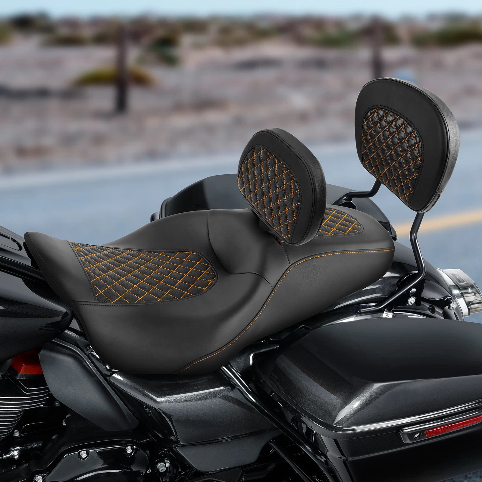 Seat Pad Backrest for Harley Road King Glide (2009–2023)