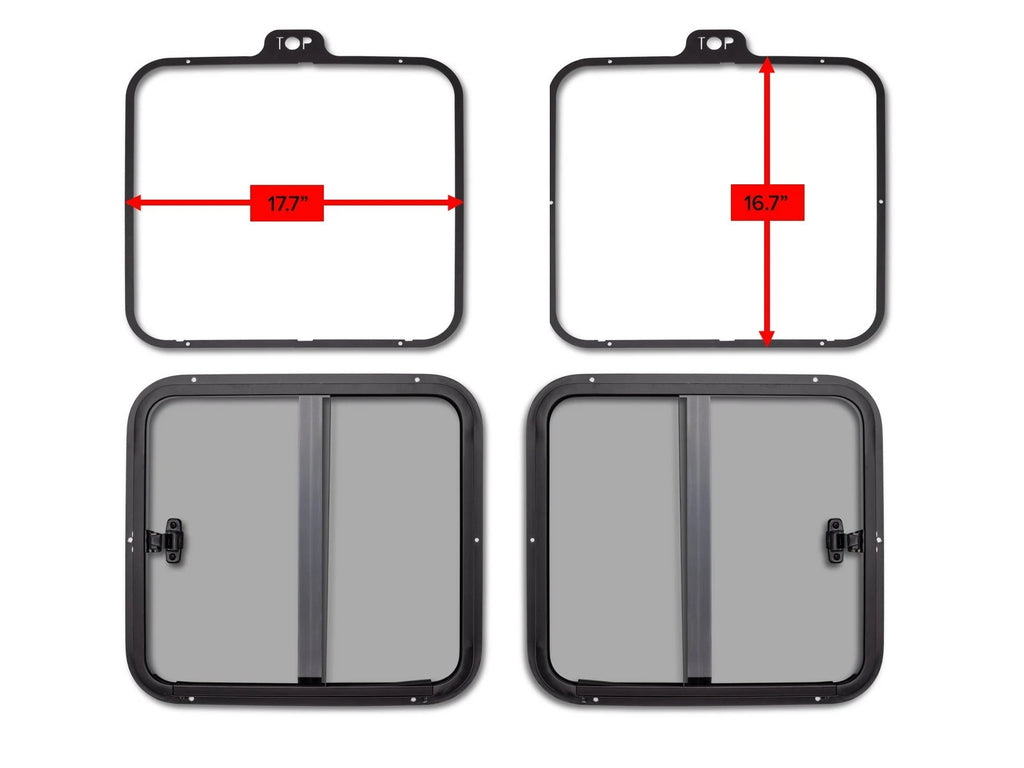 Sliding Rear Window Insert for SuperATV Poly Cab Doors (See Fitment)