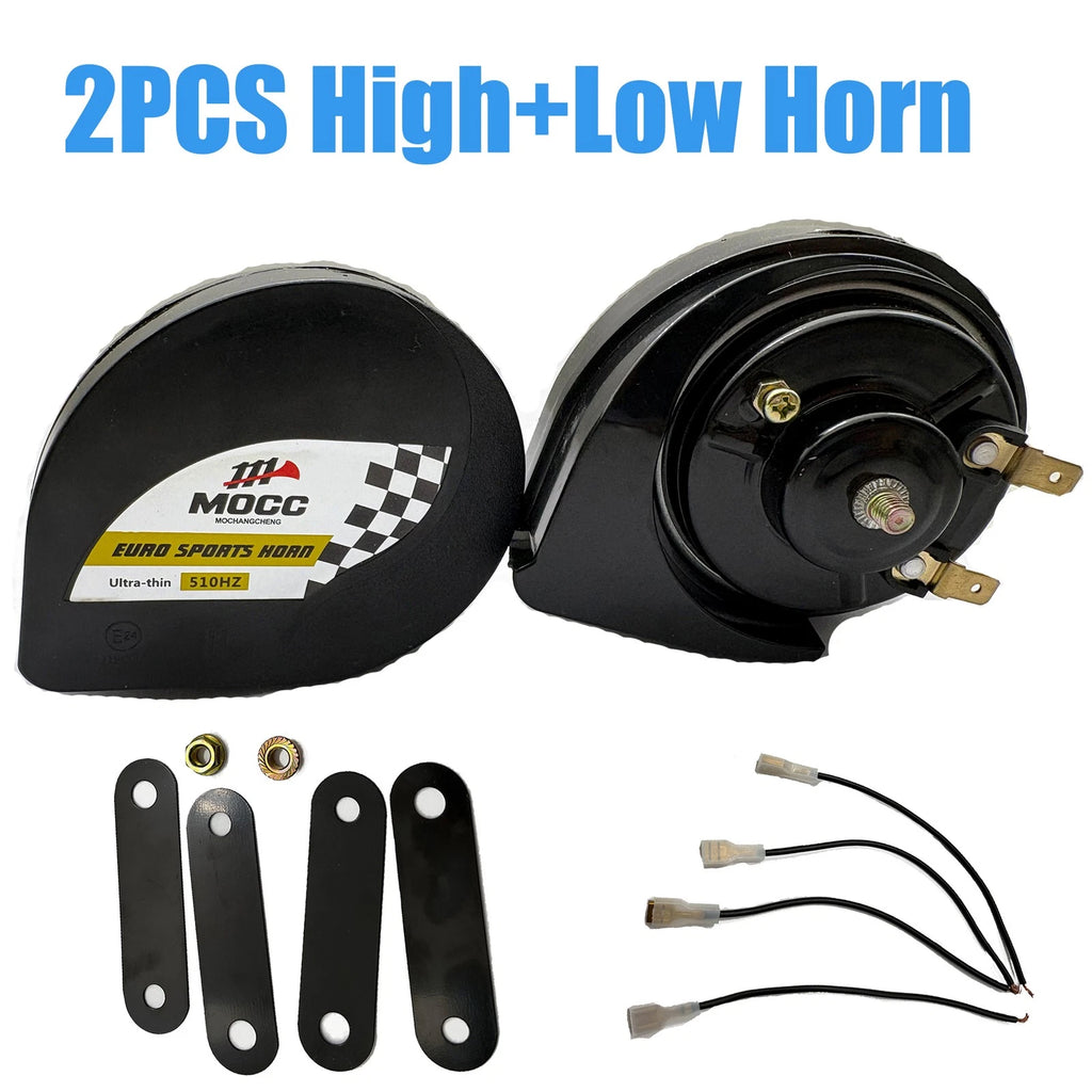 2X 12V 128DB Super Loud Train Horn for Motorcycle Car Truck SUV Boat