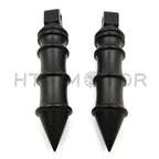 Spike Bamboo Footpegs for Harley Softail Fat Boy FLFB, Fat Bob FXFB (2018–2023)