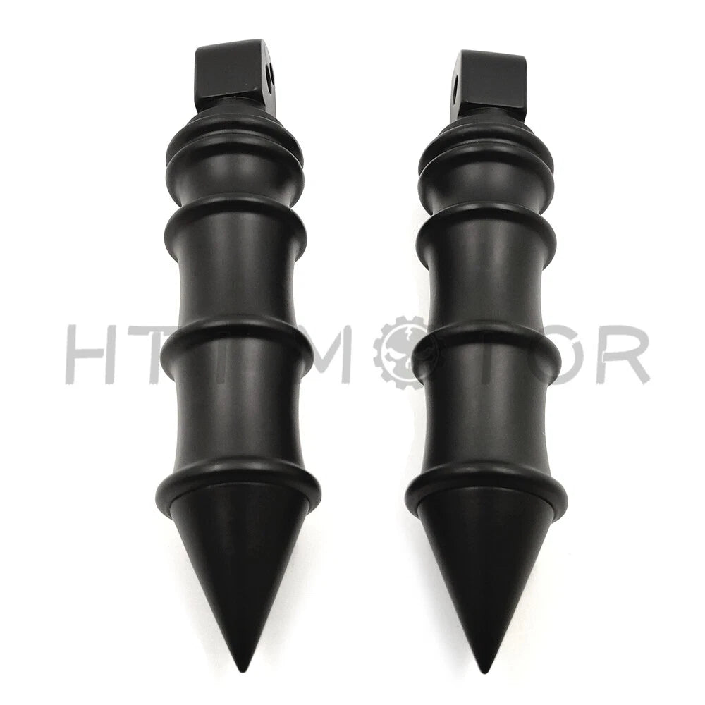 Spike Bamboo Footpegs for Harley Softail Fat Boy FLFB, Fat Bob FXFB (2018–2023)