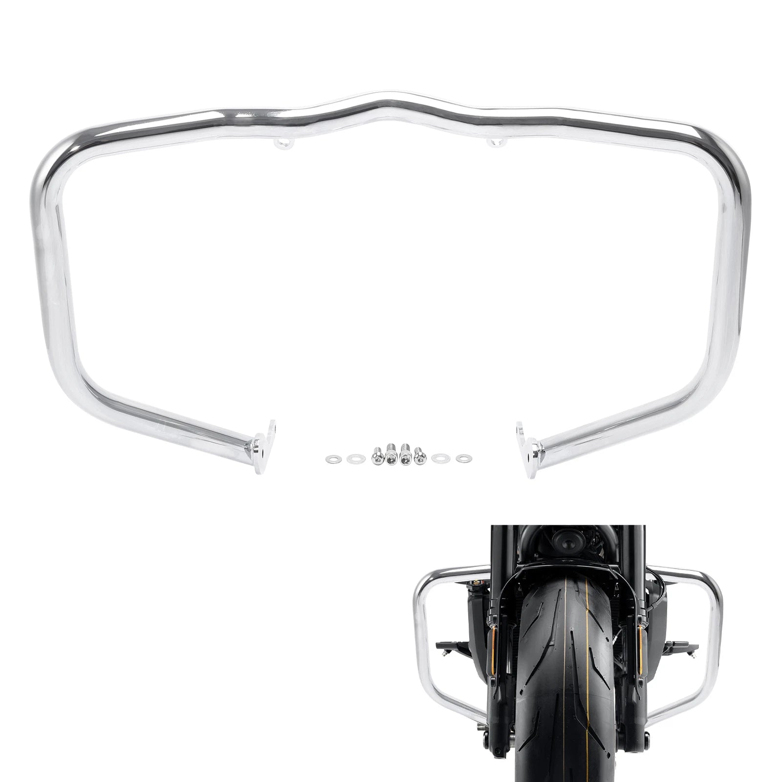 Chrome Highway Engine Guard Bar for Harley Nightster Special (2023–2025)