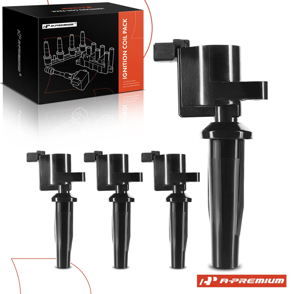 Set of 4 Ignition Coils for Ford Escape (2005–2008) Focus Mazda 3 (2004–2005)