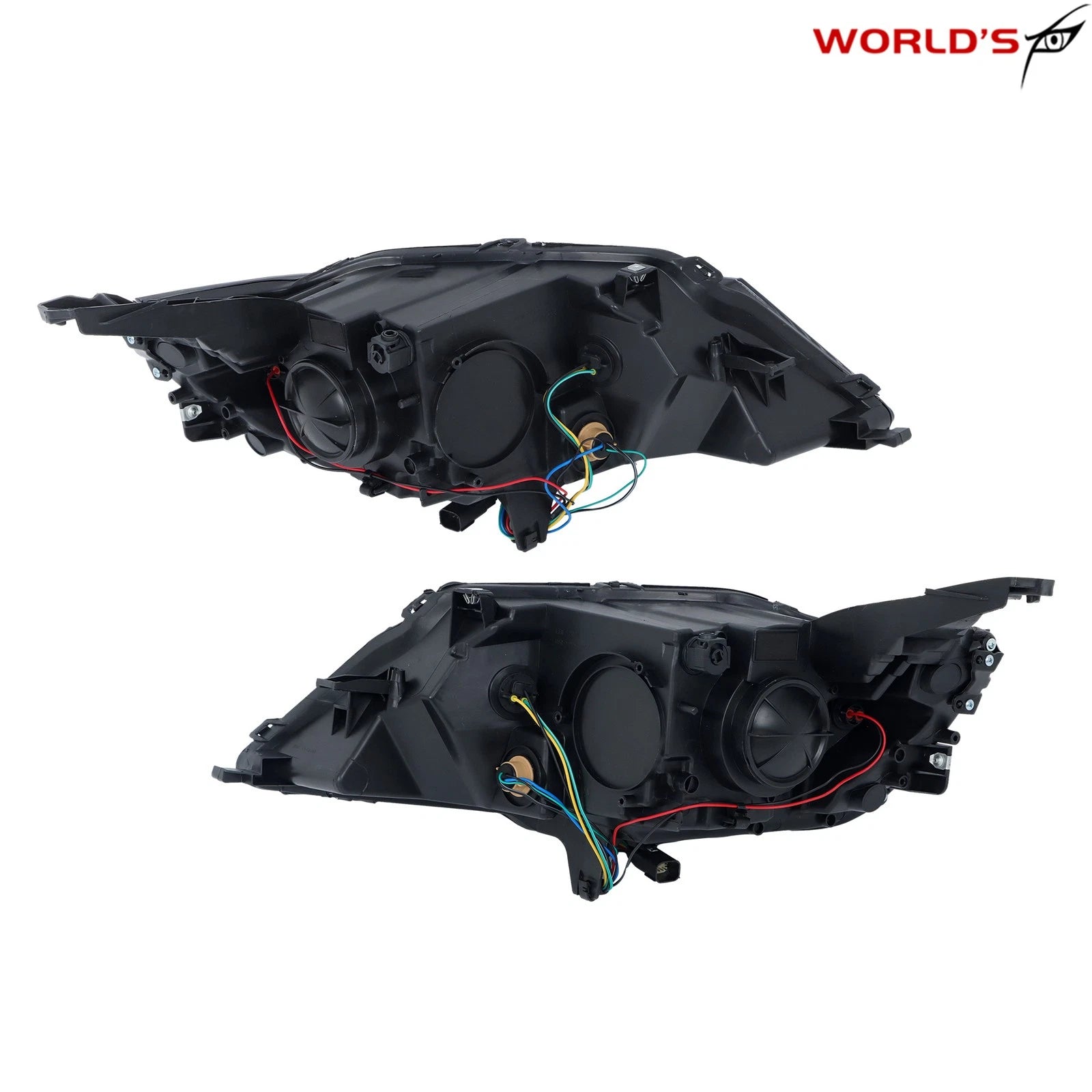 Set of 2 Headlights for Chevrolet Impala (2015–2020) Halogen Black Housing