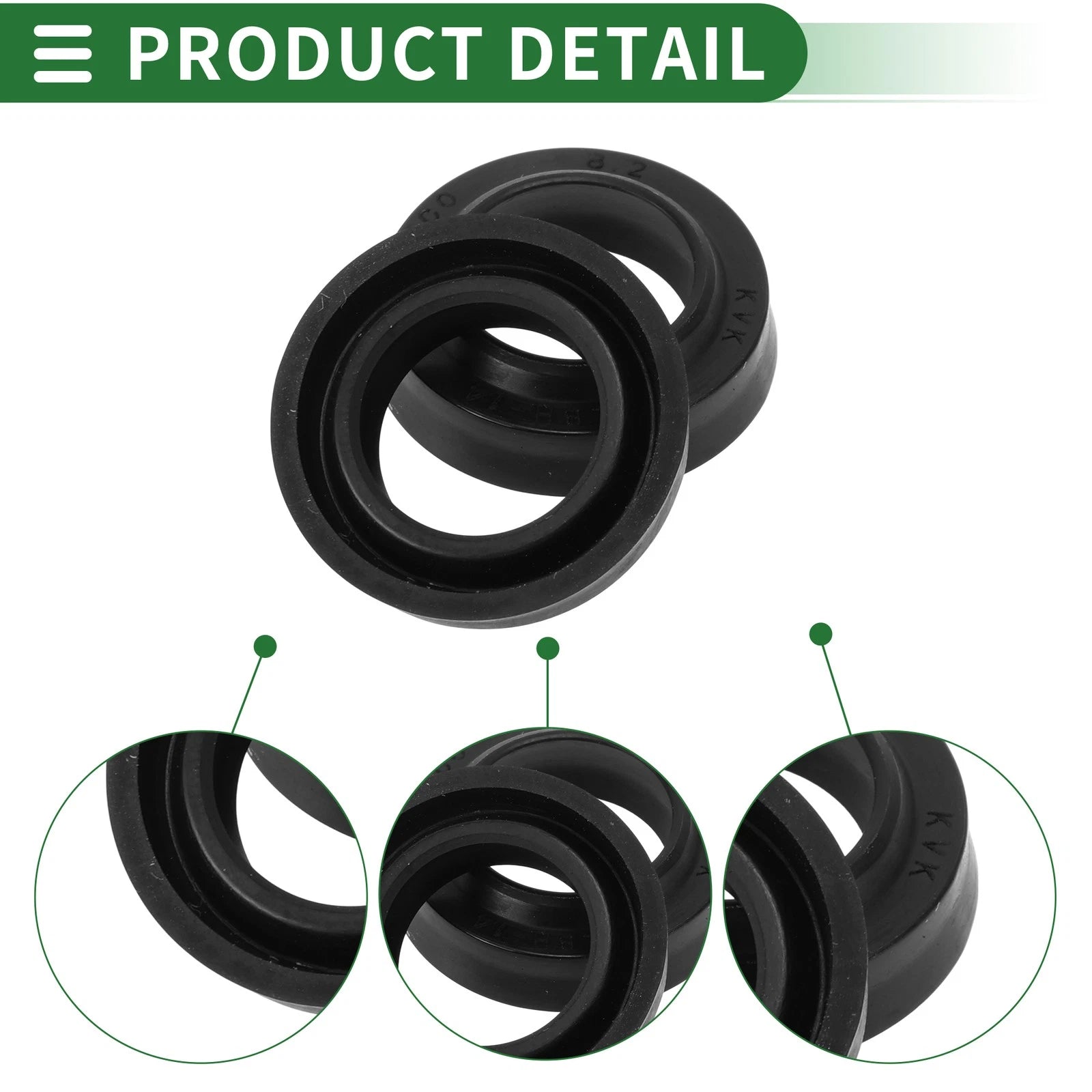 Set of 5 Oil Seal Ring NBR Rubber 14x22x4.5mm for Rotary Shaft