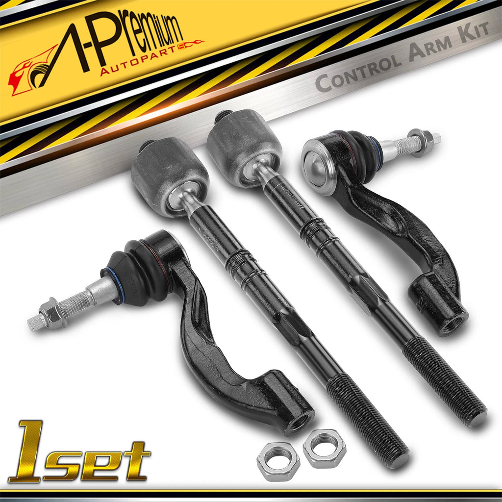 Set of 4 Inner & Outer Steering Tie Rod Ends for Chevrolet Camaro 
