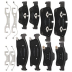 Set of 4 Brake Pads Kit F&R for Jeep Grand Cherokee (2011–2018) P-1455/P-1498
