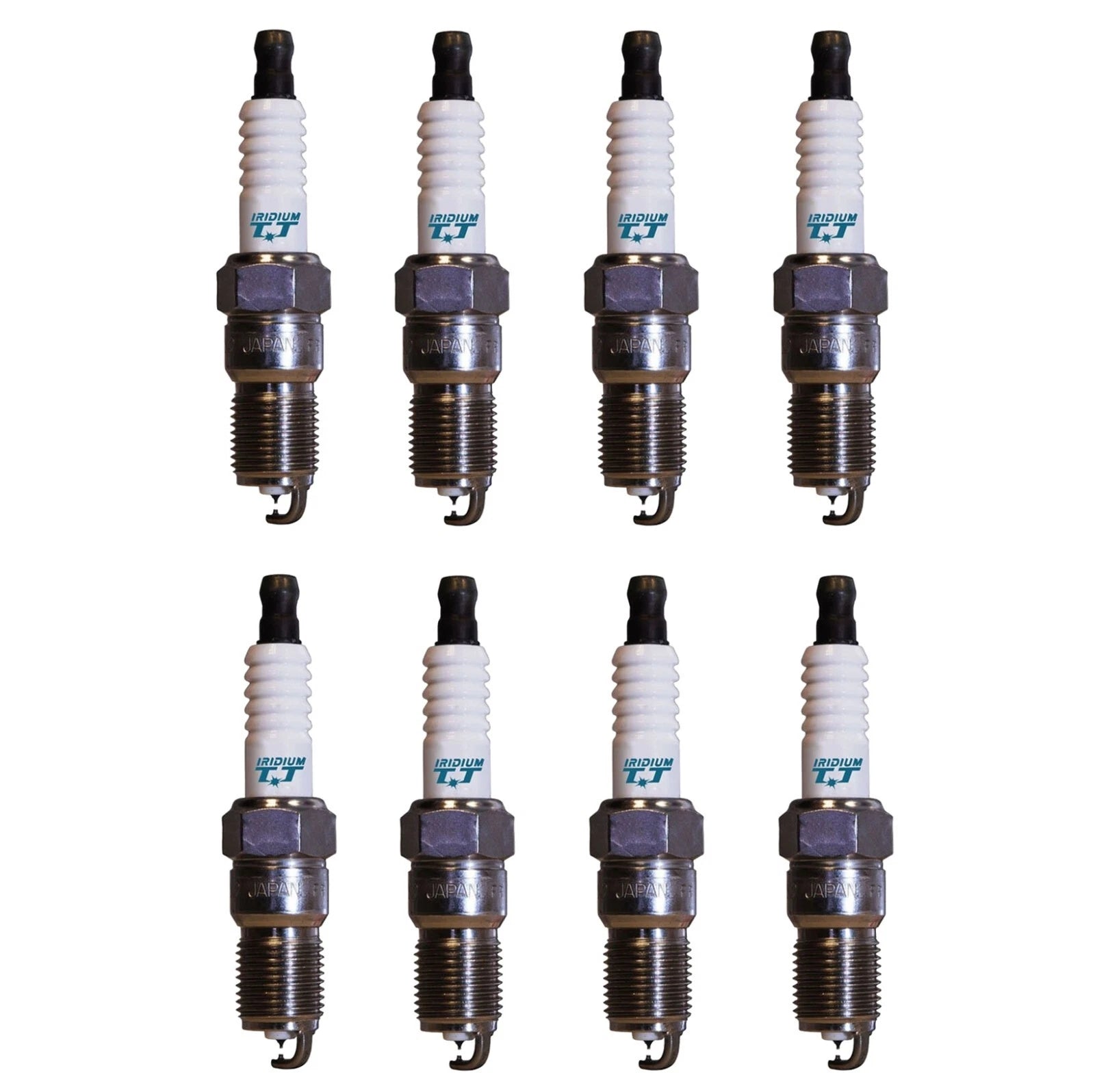 Set of 8 Iridium TT Spark Plugs for Audi Chevy Ford Lincoln (Gap 0.040)