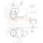 Set of 14 Front Pitman Arm Ball Joints for Dodge Ram 3500 (2000–2002)