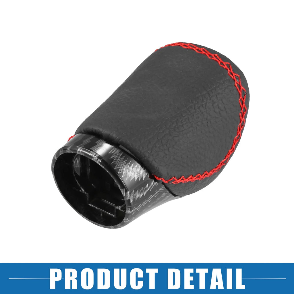 Gear Shift Knob for Lexus ES300h (2013–2021) Carbon Fiber Black Faux Leather