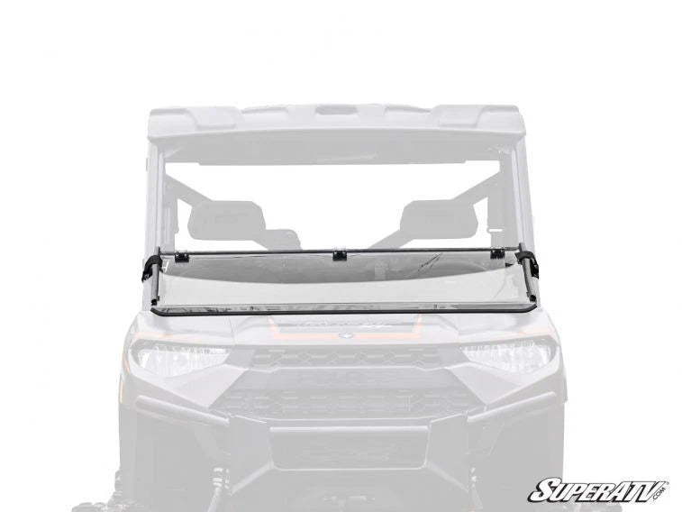 Clear Flip Down Windshield for Polaris Ranger XP 1000 / Diesel / Crew (2017–2023)