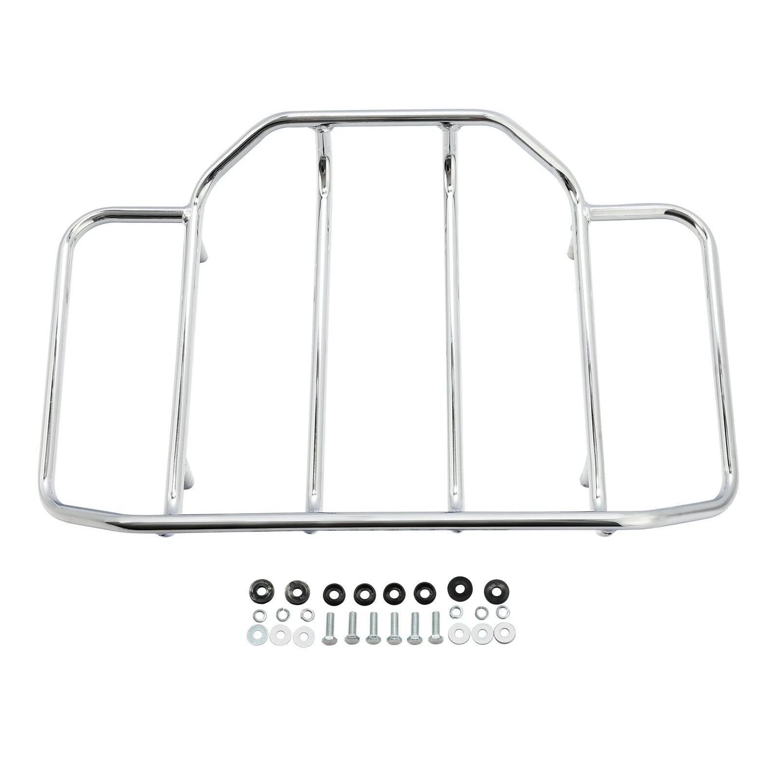 Chrome Luggage Top Rack for Harley Touring (2014–2023)