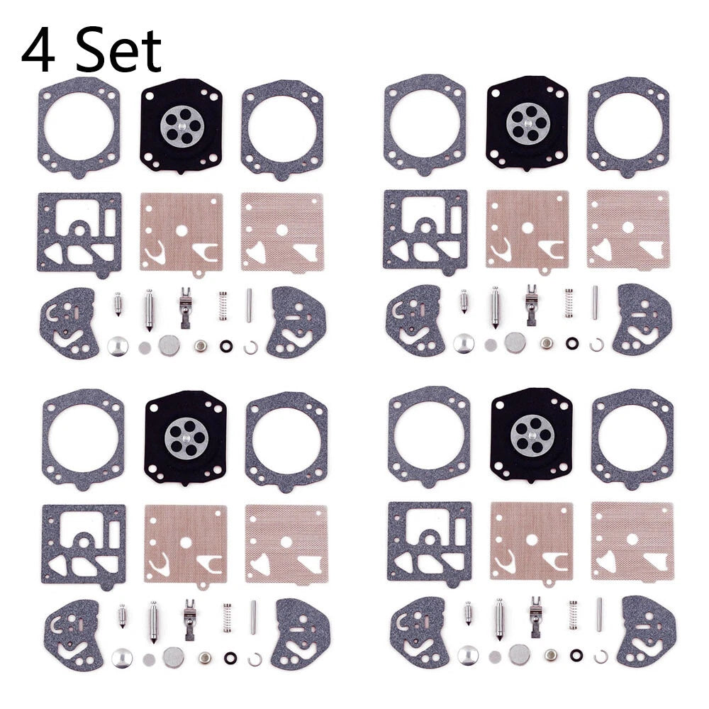 Set of 4 Carburetor Repair Kits for Husqvarna 257 250R Poulan 2800 3300 K20-HDA