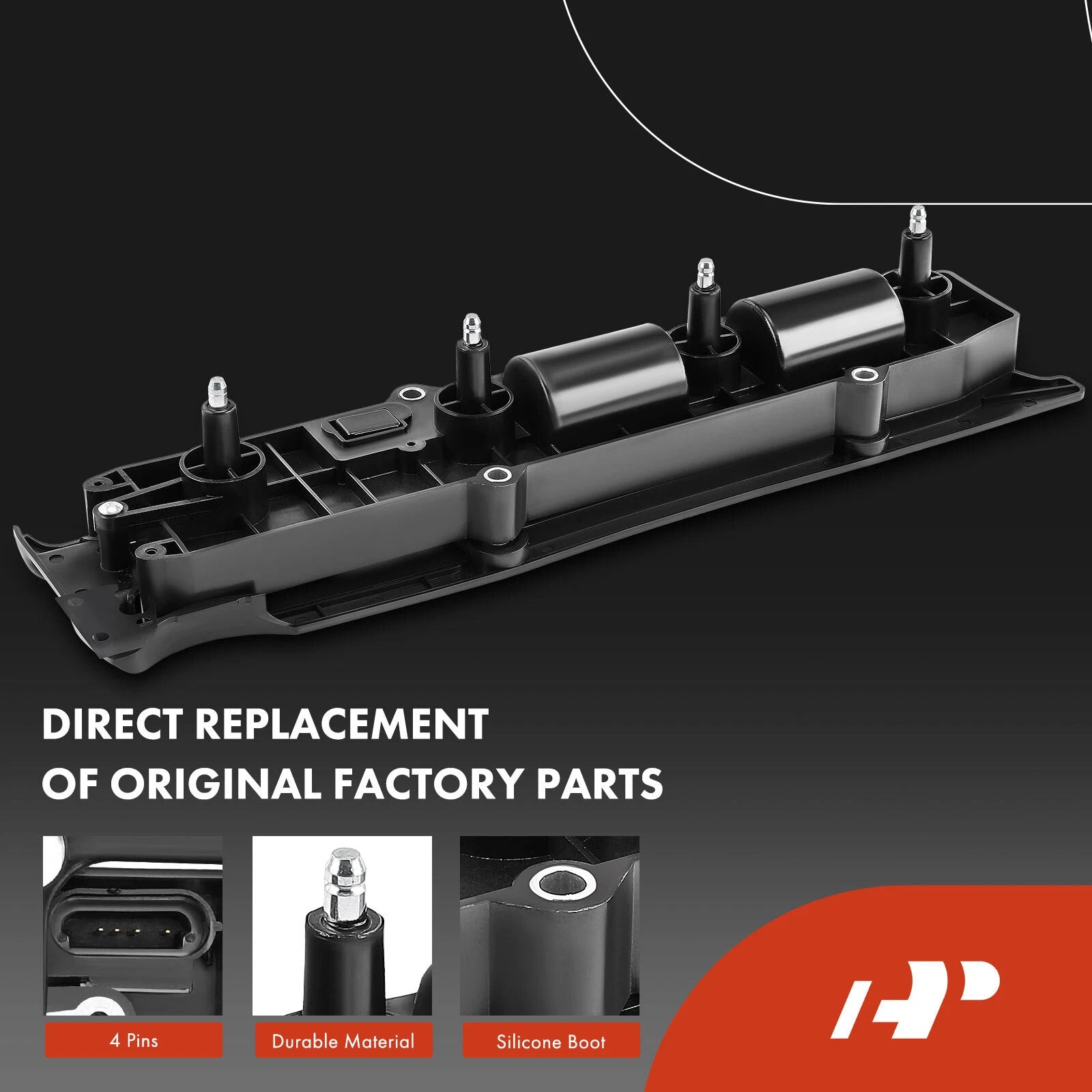 1x Ignition Coil & 4x Iridium Spark Plugs for Chevy Malibu (2004â2006)