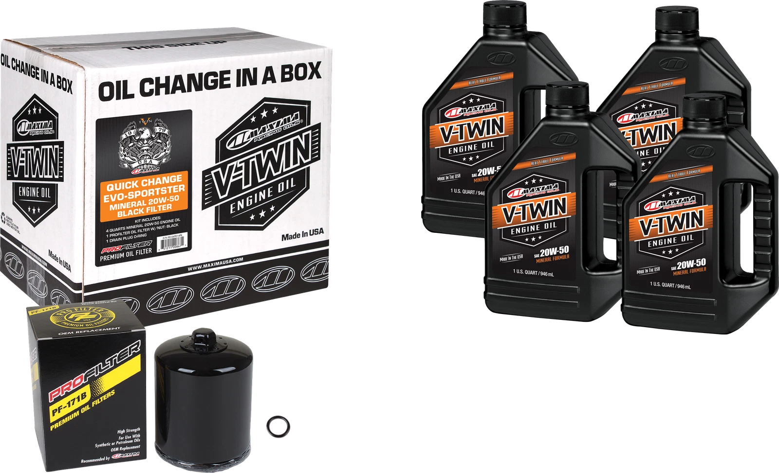 Oil Change Kit for Harley-Davidson Evo (1984–1999) - Black Filter