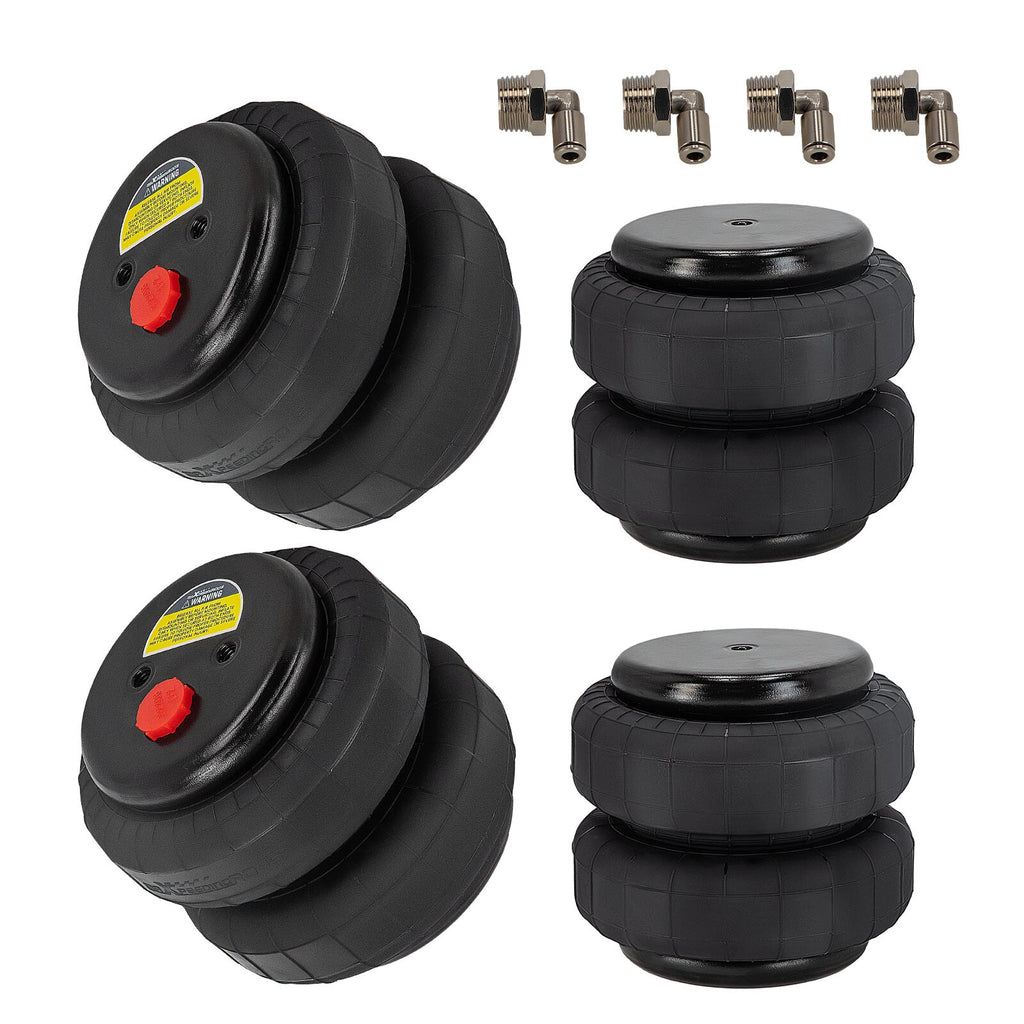 2 Pairs Air Suspension Bags for Standard 2500lb (Single Port)