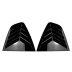Glossy Black Rear Window Louver Shutter Cover Trim for Alfa Romeo Giulia (2015–2024)