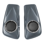 6.5" Speaker Saddlebag Lids for Harley Touring Road King (2014–2024) Gunship Gray