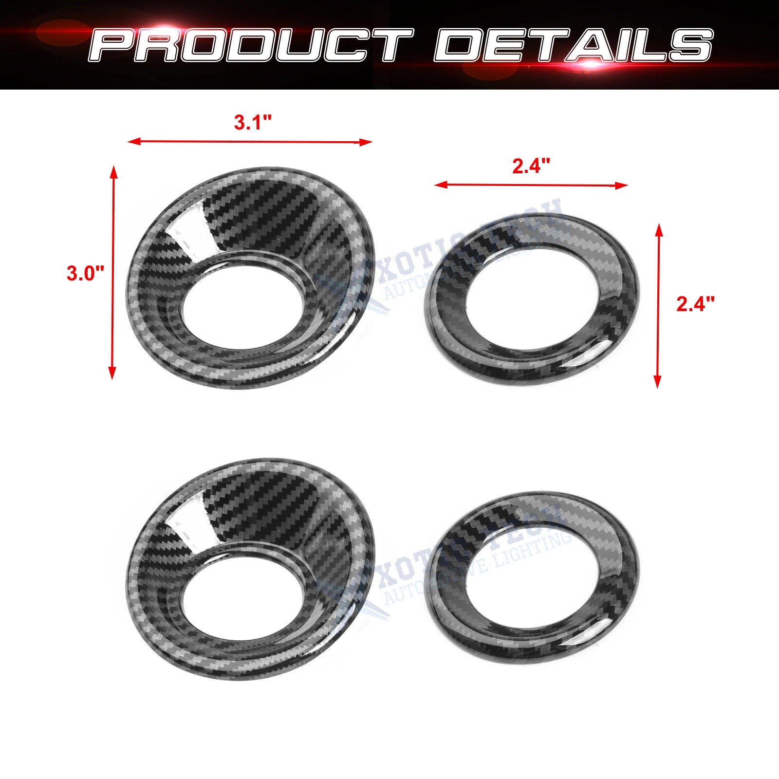 Carbon Fiber Sound Circle Trim for Honda CR-V (2017-2022)