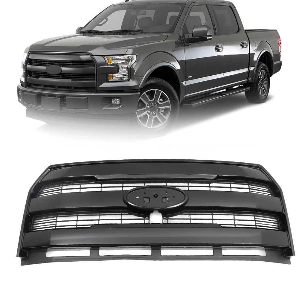 King Ranch Style Front Grille with Camera Hole for Ford F150 (2015–2017)