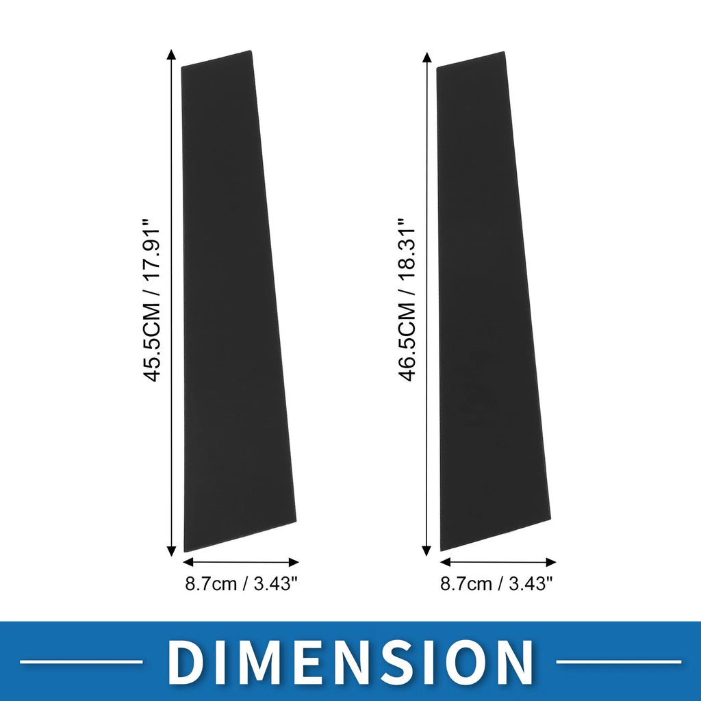 Set of 4 Door Pillar Window Trim for Volkswagen Tiguan (2009–2015) Black