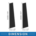 Set of 4 Door Pillar Window Trim for Volkswagen Tiguan (2009–2015) Black