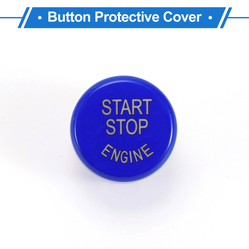 Push Start Button Cover for BMW (Compatible, 2.5cm, Blue)