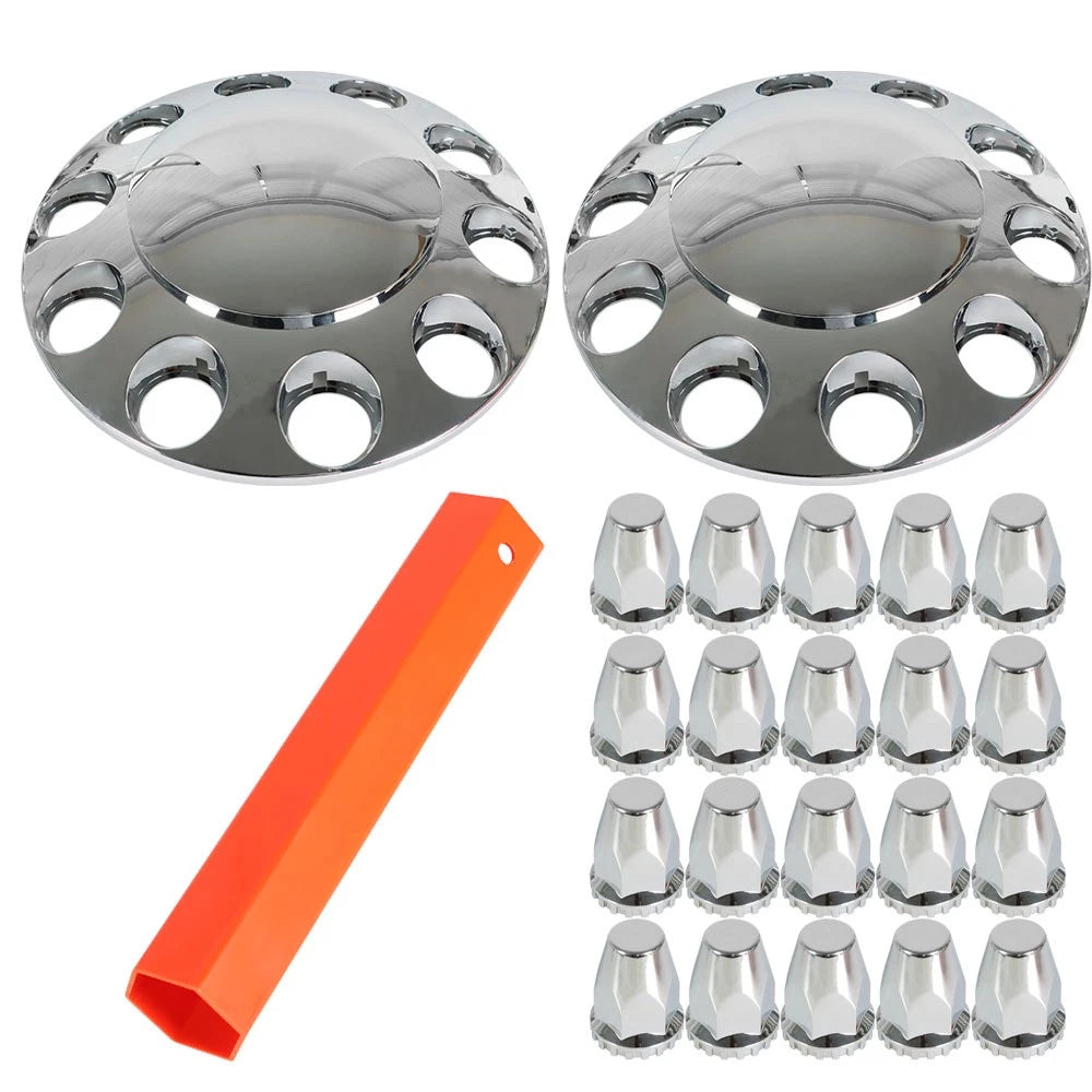 Chrome Hub Cover for Semi Truck (Fits Various Models)