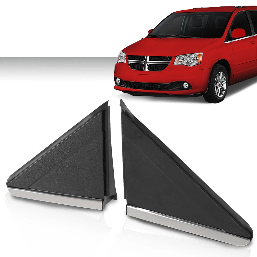 Set of 2 Mirror Flag Applique Trim for Dodge Caravan, Town & Country