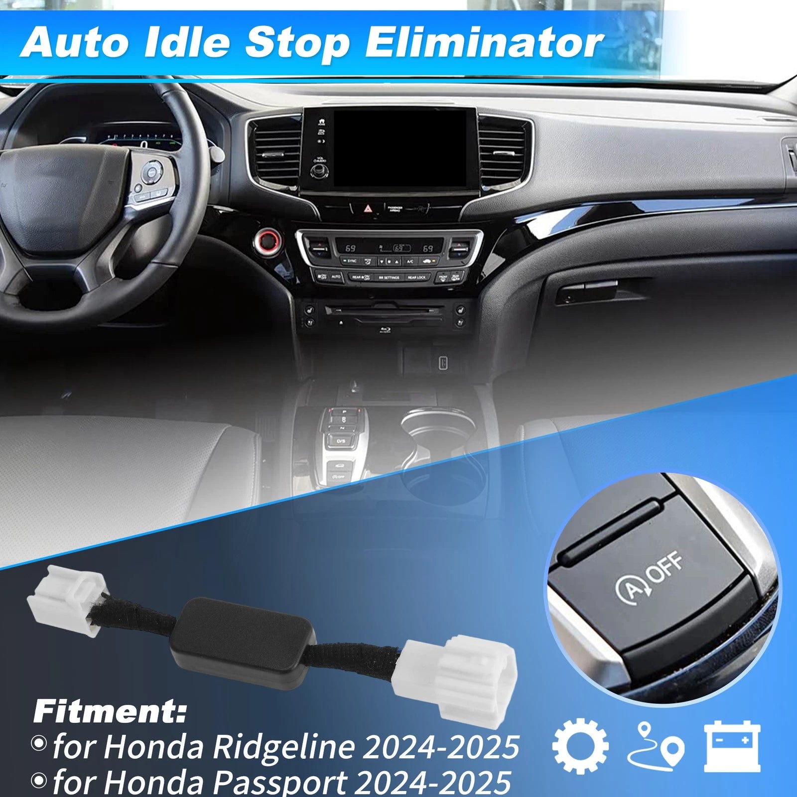 Auto Start Stop Eliminator Module for Honda Ridgeline, Passport (2024–2025)