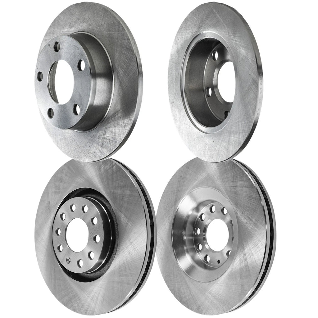 Set of 4 Disc Brake Rotors for Audi A6 Quattro, Allroad (2000–2005)