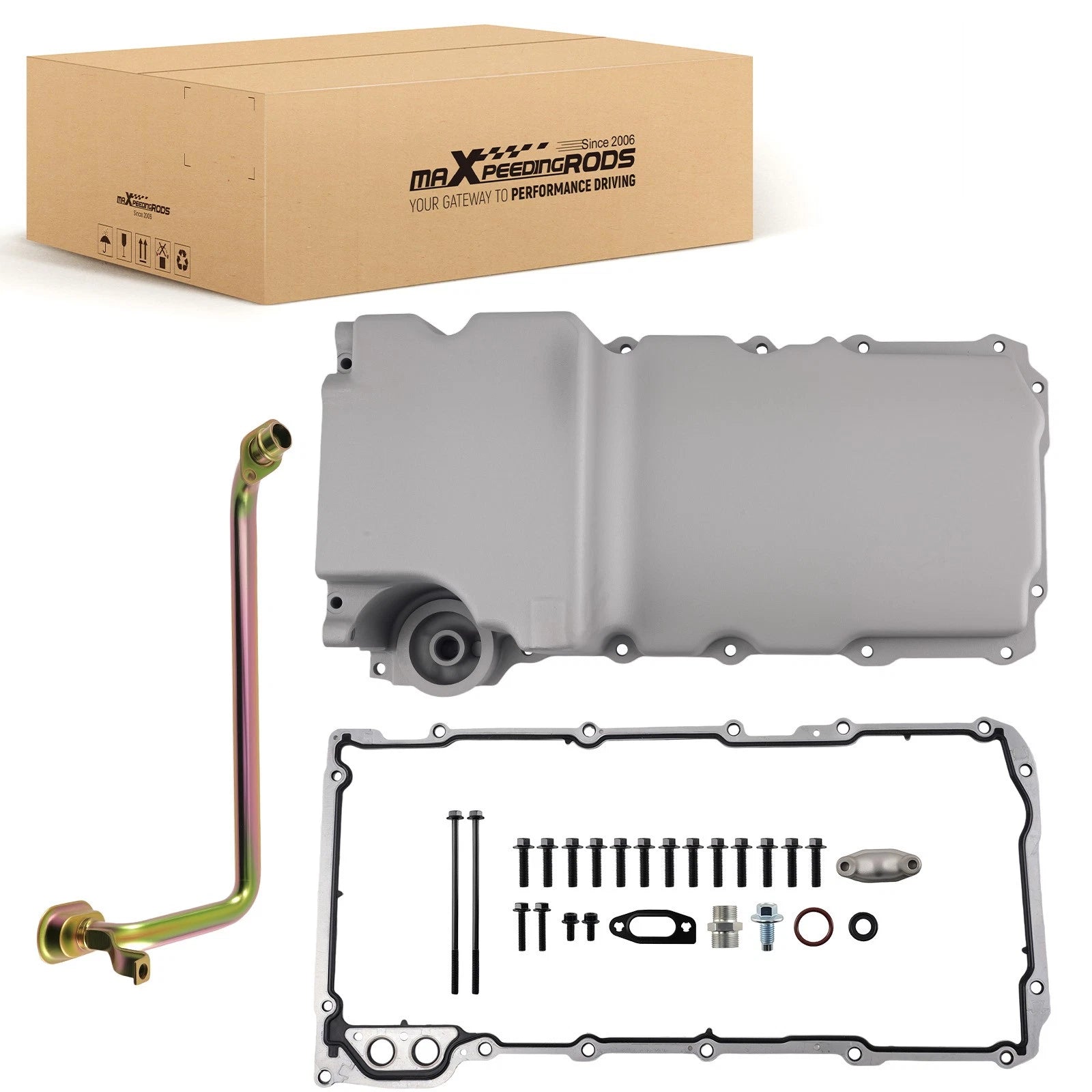 Retrofit LS Oil Pan for GM Classic (1955–1987) 302-1 Aluminum Low Profile